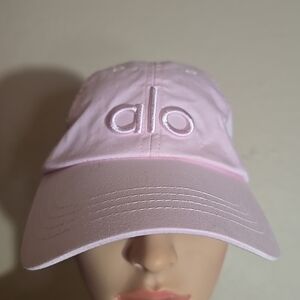 ALO YOGA Off Duty Cap Pink With Adjustable Strap